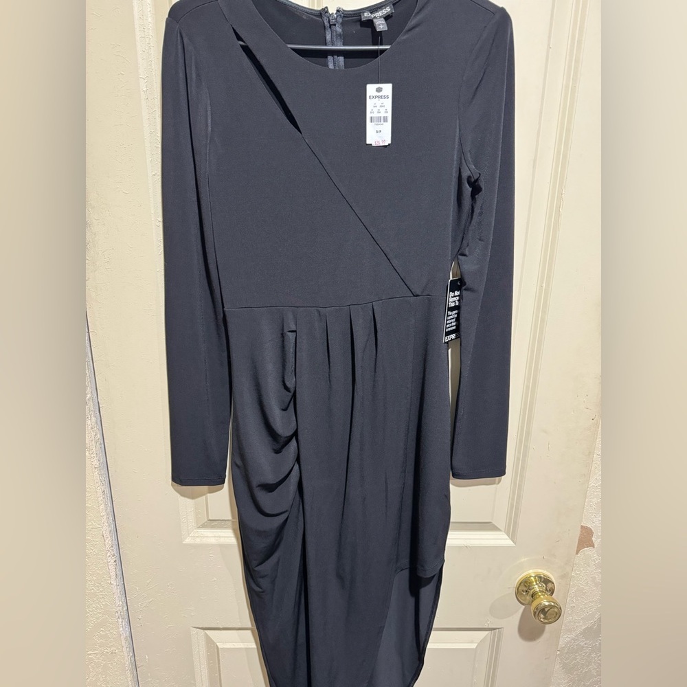 BRAND NEW NEVER WORN black express dress perfect for night out /formal occasions